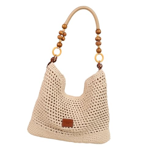 Frauen Umhängetasche Häkelbeutel Achterbeutel Strohhandtasche All Matching Crossbody Bag Shopping Dating Tasche Für Urlaub von DAYLIGHE