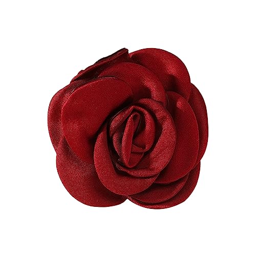 DAYLIGHE Trend Rose Textilien Abzeichen Rose Annadel Pin Retro Blumenstoff Stoff Brosche Modekleidung Schmuckzubehör Accessoires von DAYLIGHE