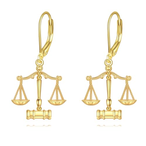 DAYLINLOVE Anwalt Leverback Ohrringe S925 Sterling Silber Gerechtigkeit Skala Ohrringe Gavel Ohrring Richter RBG Juror Anwalt Schmuck Geschenke für Frauen DAYLINLOVE Anwalt Leverback Ohrringe S925 Sterling Silber Gerechtigkeit Skala Ohrringe Gavel Ohrring Richter RBG Juror Anwalt Schmuck Geschenke für Frauen von DAYLINLOVE