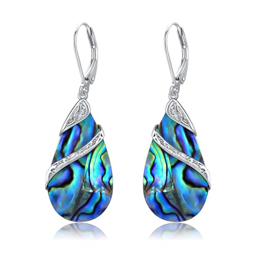 DAYLINLOVE Filigrane Abalone Muschel Ohrringe 925 Sterling Silber Filigraner Leverback Hängend Ohrringe Abalone Muschel Schmuck Geschenk für Damen Mädchen DAYLINLOVE Filigrane Abalone Muschel Ohrringe 925 Sterling Silber Filigraner Leverback Hängend Ohrringe Abalone Muschel Schmuck Geschenk für Damen Mädchen von DAYLINLOVE