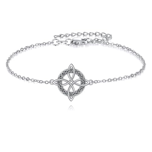 DAYLINLOVE Hexen Knoten Armband S925 Sterling Sliver Keltischer Armbänder Wicca Hexen Schmuck Hexenknoten Geschenke für Frauen Mädchen DAYLINLOVE Hexen Knoten Armband S925 Sterling Sliver Keltischer Armbänder Wicca Hexen Schmuck Hexenknoten Geschenke für Frauen Mädchen von DAYLINLOVE