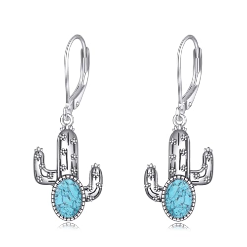 DAYLINLOVE Kaktus Ohrringe 925 Sterling Silber Türkis Kaktus Ohrringe Western Schmuck Geschenke für Frauen DAYLINLOVE Kaktus Ohrringe 925 Sterling Silber Türkis Kaktus Ohrringe Western Schmuck Geschenke für Frauen von DAYLINLOVE