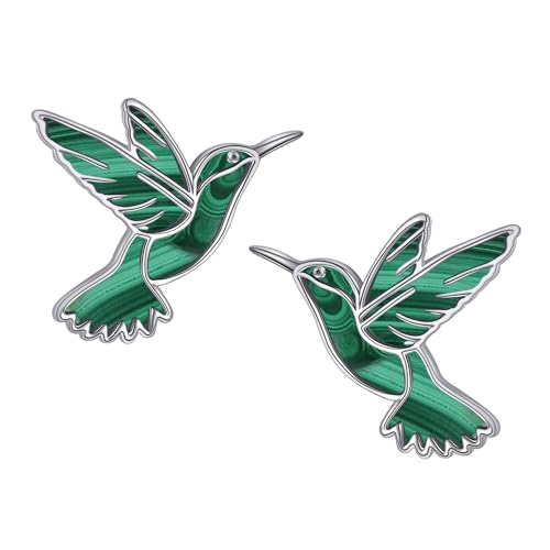 DAYLINLOVE Kolibri Ohrringe 925 Sterling Silber Malachit Hummin Bird Ohrstecker Kolibri Schmuck Geschenke für Damen Frauen Mädchen Mutter Kolibris Liebhaber DAYLINLOVE Kolibri Ohrringe 925 Sterling Silber Malachit Hummin Bird Ohrstecker Kolibri Schmuck Geschenke für Damen Frauen Mädchen Mutter Kolibris Liebhaber von DAYLINLOVE