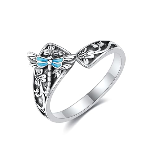 DAYLINLOVE Libelle Geschenke 925 Sterling Silber Türkis Libelle Löffel Daumen Ringe Libelle Schmuck Geschenke für Frauen DAYLINLOVE Libelle Geschenke 925 Sterling Silber Türkis Libelle Löffel Daumen Ringe Libelle Schmuck Geschenke für Frauen von DAYLINLOVE