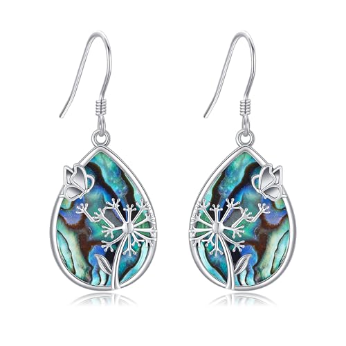 DAYLINLOVE Pusteblumen Ohrringe 925 Sterling Silber Abalone Muschel Blume Hängend Ohrhänge Löwenzahnblüte Schmuck Jahrestag Geschenk Damen Mädchen Frauen Mutter Mama Löwenzahnliebhaberin DAYLINLOVE Pusteblumen Ohrringe 925 Sterling Silber Abalone Muschel Blume Hängend Ohrhänge Löwenzahnblüte Schmuck Jahrestag Geschenk Damen Mädchen Frauen Mutter Mama Löwenzahnliebhaberin von DAYLINLOVE