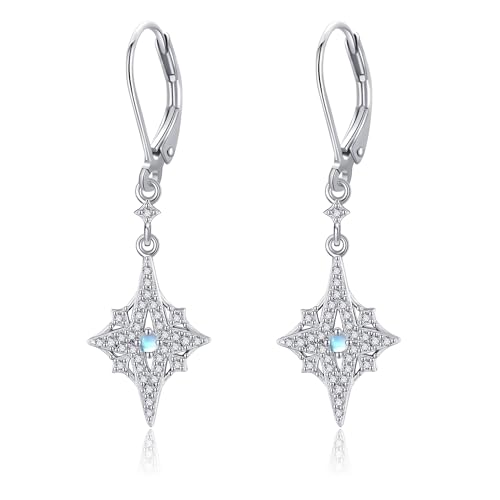 DAYLINLOVE Stern Ohrringe 925 Sterling Silber Mondstein Dangle Drop Ohrringe Stern Schmuck Valentinstag Geschenke für Frauen DAYLINLOVE Stern Ohrringe 925 Sterling Silber Mondstein Dangle Drop Ohrringe Stern Schmuck Valentinstag Geschenke für Frauen von DAYLINLOVE