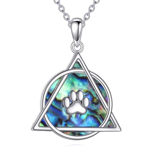 DAYLINLOVE Therian Halskette 925 Sterling Silber Therian Paw Print Anhänger Therian Stolz Symbol Schmuck Geschenk für Frauen Männer von DAYLINLOVE