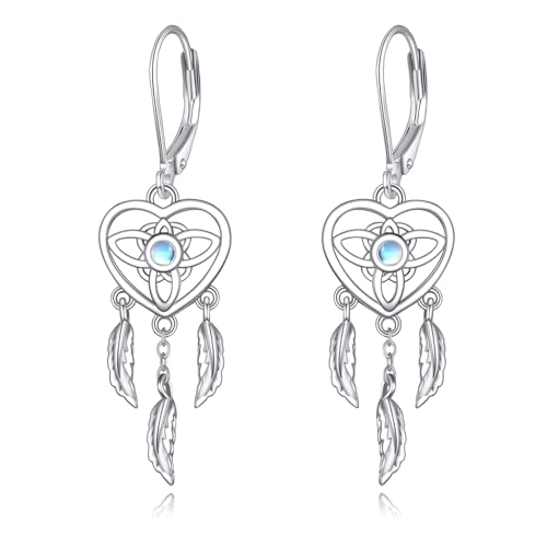 DAYLINLOVE Traumfänger Ohrringe 925 Sterling Silber Traumfänger Ohrringe Traumfänger Schmuck Geschenk für Frauen Mädchen Traumfänger Liebhaber von DAYLINLOVE