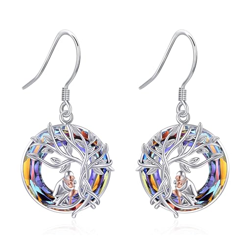 DAYLINLOVE Vater Tochter Ohrringe 925er Sterling Silber An Meine Tochter Geschenke Kristall Hängend Ohrhänge Geburtstag Jahrestag Schmuckgeschenke vom Vater für Damen Frauen DAYLINLOVE Vater Tochter Ohrringe 925er Sterling Silber An Meine Tochter Geschenke Kristall Hängend Ohrhänge Geburtstag Jahrestag Schmuckgeschenke vom Vater für Damen Frauen von DAYLINLOVE