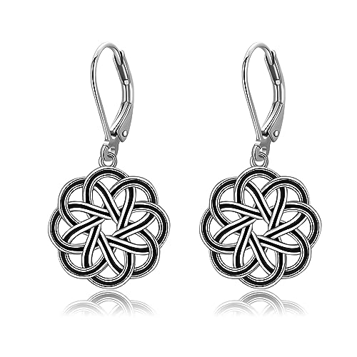 Keltische Ohrringe Silber 925 Keltischer Knoten Ohrringe Hängend Irischer Keltische Schmuck Geschenke für Damen Mädchen Mutter Großmutter von DAYLINLOVE