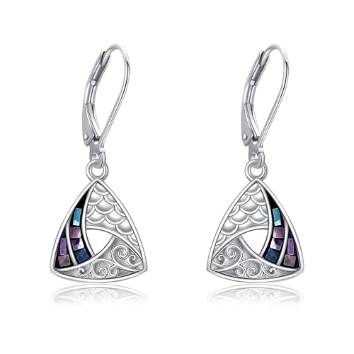 DAYLINLOVE Filigrane Ohrringe 925 Sterling Silber Filigrane Dangle Drop Leverback Ohrringe DAYLINLOVE Filigrane Ohrringe 925 Sterling Silber Filigrane Dangle Drop Leverback Ohrringe von DAYLINLOVE