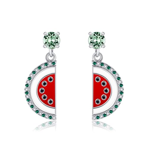 Wassermelonen Ohrringe 925 Sterling Silber Wassermelonen Hängend Ohrring Obst Schmuck Geschenk für Damen Mädchen Frauen Mutter Wassermelonen Ohrringe 925 Sterling Silber Wassermelonen Hängend Ohrring Obst Schmuck Geschenk für Damen Mädchen Frauen Mutter von DAYLINLOVE