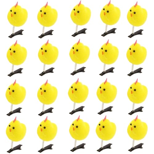 1/20 Stück modische gelbe Huhn-Haarspangen für Kinder und Erwachsene, bequeme und Cartoon-Tier-Haarnadeln 1/20 Stück modische gelbe Huhn-Haarspangen für Kinder und Erwachsene, bequeme und Cartoon-Tier-Haarnadeln von DAYnagh