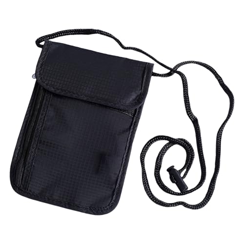 Blocking Neck Pouches Phone Bag For Men And Women Secure Travel Wallet With Multiple Compartments Compact Size Money Bag, Schwarz , One Size von DAYnagh