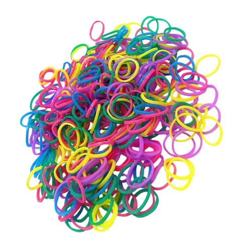 Bunte elastische Haargummis, kleine Haarstyling-Werkzeuge, Haargummis, 1000 Stück von DAYnagh