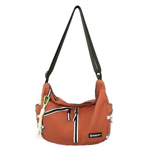 Cooler Hip Hop Nylon Crossbody Tasche Für Männer Und Frauen Streetwear Großkapazität Reißverschlüsse Reflektierende Schulter Reflektierender Crossbody von DAYnagh