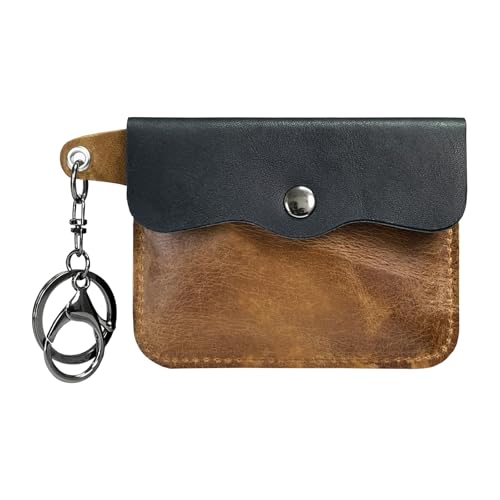 DAYnagh Multifunktional und Kartenhalter, Brieftasche, kompakte PU-Lederhülle für Karten, geeignet für verschiedene Anlässe, Reisezubehör, Schwarz mit Braun, Mass Beauty DAYnagh Multifunktional und Kartenhalter, Brieftasche, kompakte PU-Lederhülle für Karten, geeignet für verschiedene Anlässe, Reisezubehör, Schwarz mit Braun, Mass Beauty von DAYnagh