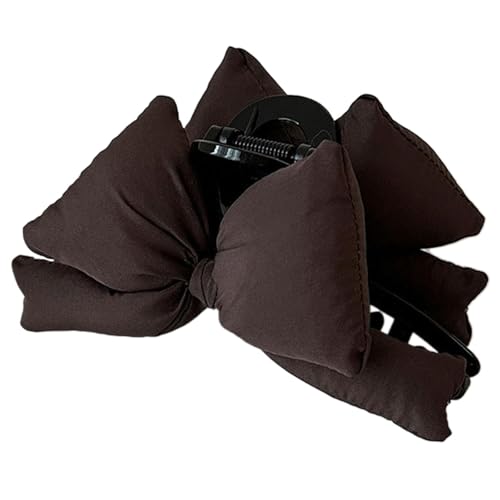 Haarklammer mit großer Schleife, robust, beflockt, für modische Frauen von DAYnagh