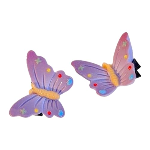 Haarspange im Stil der 2000er Jahre, Cartoon-Clip, Kopfschmuck, Schmetterling, handgefertigter Damen-Haarschmuck, buntes Haarstyling-Haarnadel von DAYnagh