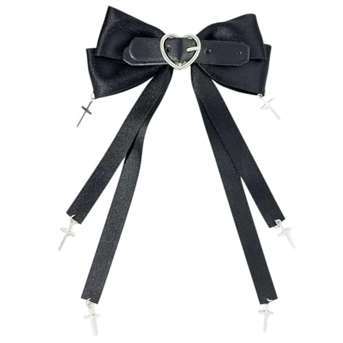 Haarspange mit Fransen, Punk-Haarschleifen, Mädchen, Pferdeschwanz-Halter, Haarschmuck, dunkle Serie, Haarspangen, 2000er-Jahre Haarschmuck von DAYnagh