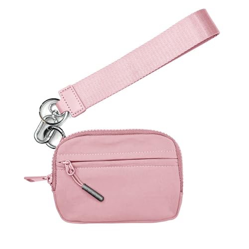 Handgelenk-Schlüsselanhänger-Geldbörse für Damen, Kreditkartenhalter, kleiner Reißverschluss, Münzgeldbörse, Kleingeldtasche mit abnehmbarer Handschlaufe, D, Einheitsgröße, Mass Beauty von DAYnagh