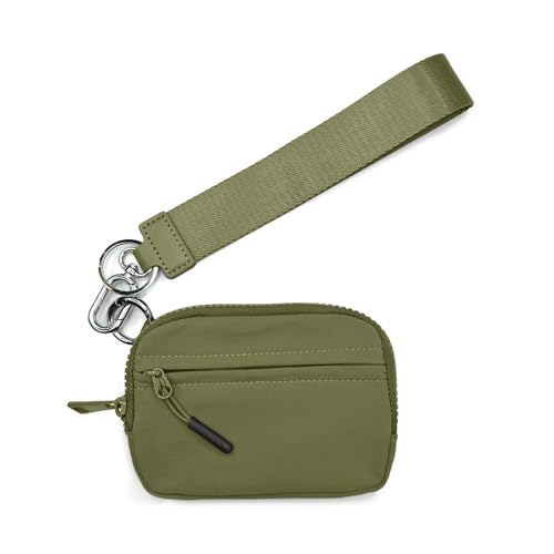 Handgelenk-Schlüsselanhänger-Geldbörse für Damen, Kreditkartenhalter, kleiner Reißverschluss, Münzgeldbörse, Kleingeldtasche mit abnehmbarer Handschlaufe, a, Einheitsgröße, Mass Beauty von DAYnagh