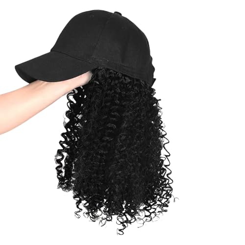 Mühelose Synthetische Curly Perücken Sporthut Integriertes Design Für Frauen Weich Natürlicher Aussehen Afro Fasern von DAYnagh