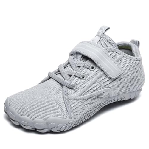 DAZFE Kinder Barfußschuhe Breite Zehenbox Jungen Mädchen Hausschuhe Minimalistische Wanderschuhe Sportschuhe Laufschuhe Walking Schuhe 26-37EU von DAZFE