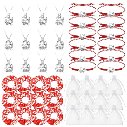 DAZZTIME Cheerleader-Schmuckzubehör,12 Stück Modische Cheerleader-Armbänder,Mädchen Cheerleading Haar-Accessoires,Cheer Armband Cheerleading Geschenk,Verstellbaren Armbänder Set von DAZZTIME