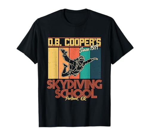 DB Cooper | DB Coopers Fallschirmspringschule T-Shirt DB Cooper | DB Coopers Fallschirmspringschule T-Shirt von DB Cooper