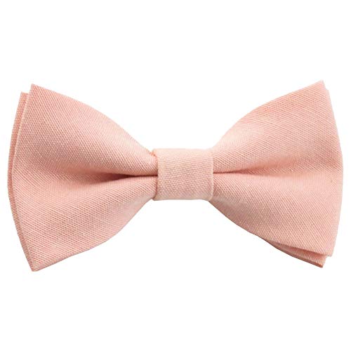 Fliege für Kinder, Jungen, Vintage, rosa/pfirsichfarben, elastisch, Baumwolle, Vintage Blush Pinky Pfirsich, Einheitsgröße von DB Dickie Bow