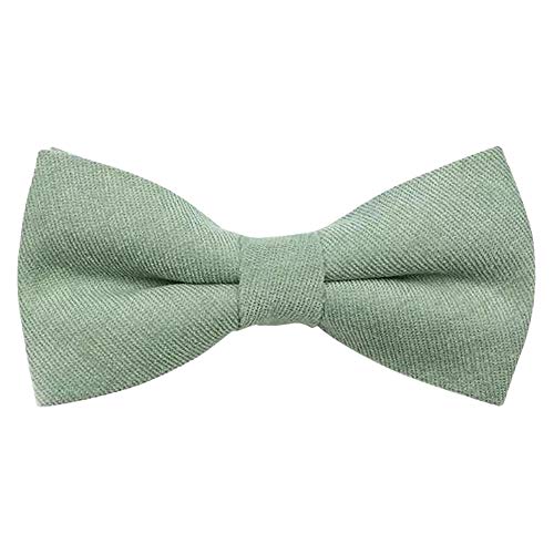 DB Dickie Bow Fliege für Kinder, Jungen, luxuriöse Baumwollmischung, elastisch, salbeigrün, Length 10cm, width 5cm. von DB Dickie Bow