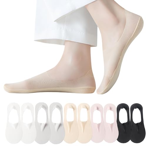 DBALL Füßlinge Damen 10 Paar Unsichtbare Ballerina Socken Rutschfeste Sommer Füsslinge Ballettsocken geeignet für Den Sommer Tragen Verschiedene Schuhe (5 Farben) von DBALL