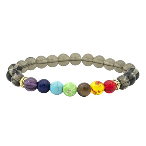 DBHDG Perlen Armband Herren aus Edelsteinen - Perlen Armband mit Natursteinen – Stilvolles Schmuckstück für Männer (type-5) von DBHDG