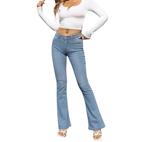 Jeans Damen Baggy Jeans Damen Bequeme und stilvolle High Waist Jeans Hose für jeden Anlass Hose mom weites Straight Leg Wide Hosen Jeanshose Hohe Taille Jeans Damen Straight Muttertag von DBMZV