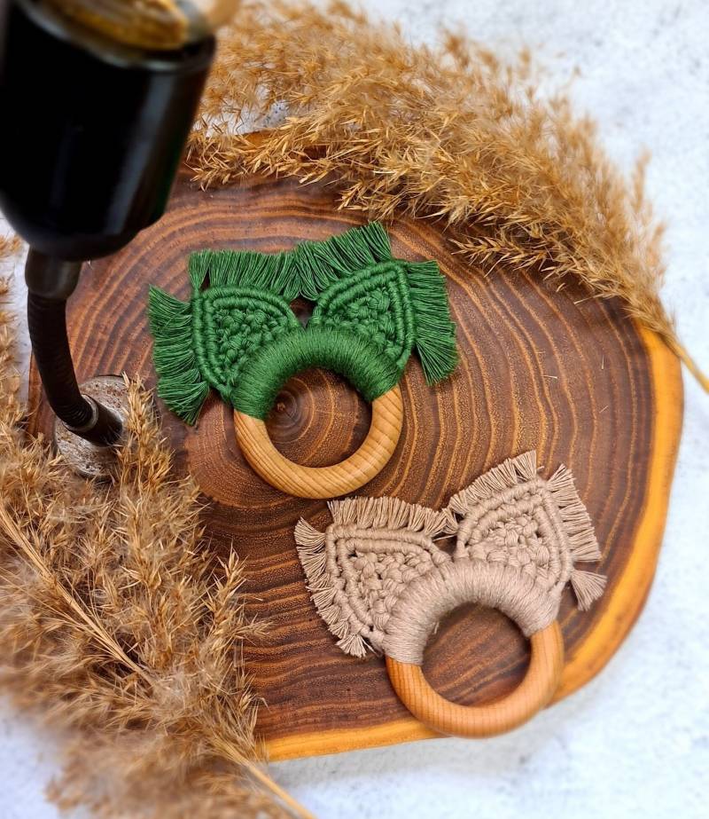 Makramee Greifling Für Baby | Makremee Greifring Beisring Babygeschenk Geschenk Zur Geburt Makramee Greifling Für Baby | Makremee Greifring Beisring Babygeschenk Geschenk Zur Geburt von DBMakramee