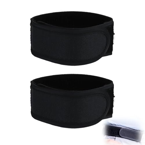 2 Größe M Gürtel Ohne Schnalle, Fauler Verstellbarer Gürtel, Elastischer Unsichtbarer Seitlicher Taillengürtel, Schnallenloser Stretchgürtel für die Taille, Freier Elastischer Gürtel für Wandern (M) von DBTW