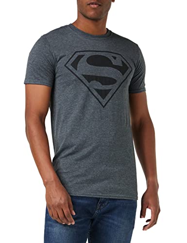 DC COMICS Herren Dc Comics - Mono Superman T Shirt, Dunkelgrau, L EU von DC Comics