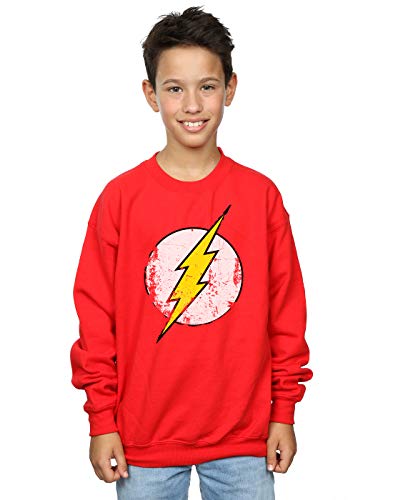 Absolute Cult DC Comics Jungen Flash Distressed Logo Sweatshirt 7-8 Years Rot Absolute Cult DC Comics Jungen Flash Distressed Logo Sweatshirt 7-8 Years Rot von DC Comics