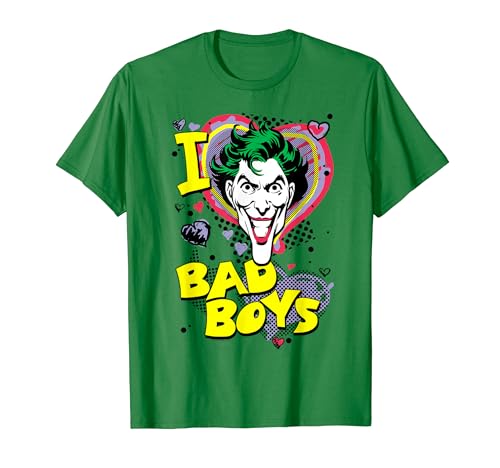 Batman the Joker Joker I Heart Bad Boys T-Shirt von DC Comics
