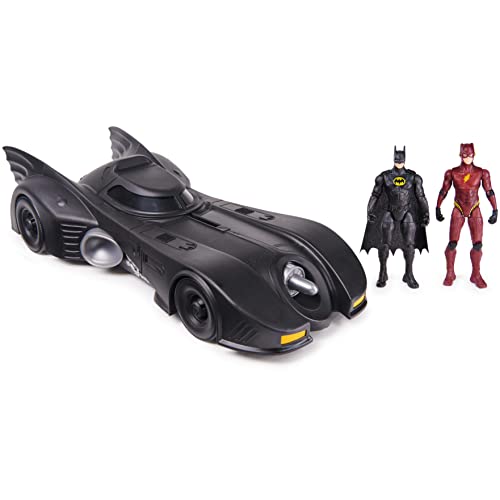 DC Comics, The Flash 3-teiliges Set mit The Flash Young Barry, Batman und Batmobil, 10,2 cm große Actionfiguren, Sammlerstück aus dem Film DC Comics, The Flash 3-teiliges Set mit The Flash Young Barry, Batman und Batmobil, 10,2 cm große Actionfiguren, Sammlerstück aus dem Film von DC Comics