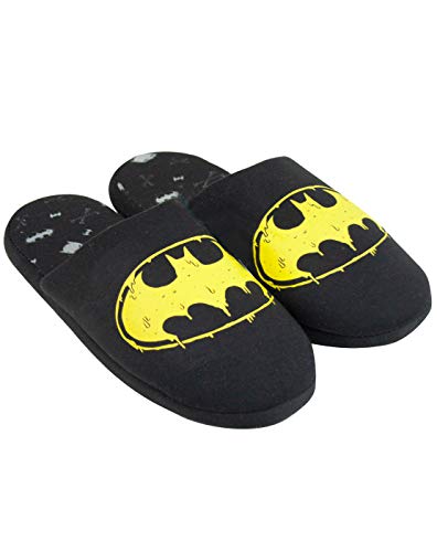 DC Comics Batman Logo Herren Herrenschuhe aus schwarzem Polyester von DC Comics