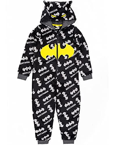 DC Comics Batman Onesie Pyjamas Jungen Kinder Dark Knight Black PJs 10-11 Jahre von DC Comics