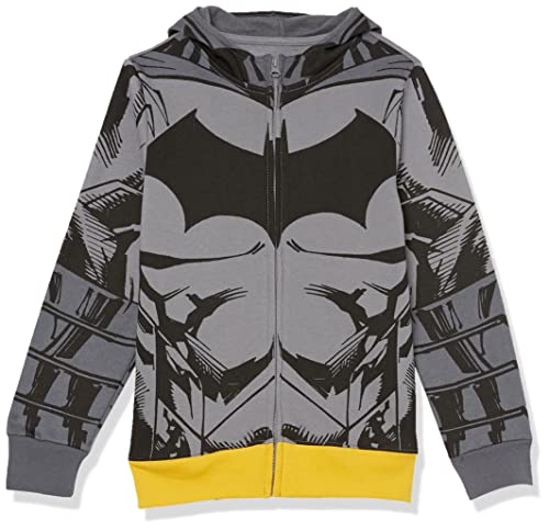 DC Comics Big Batman Cosplay Zip Up Hoodie with Cape-Dc-Boys 4-20, Schwarz, 10-12 von DC Comics
