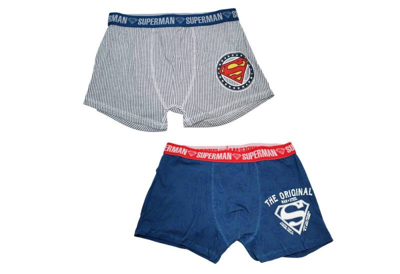 DC Comics Boxershorts DC Comics Superman Herren Boxershorts Unterhose 2er Pack Gr. S bis XXL von DC Comics
