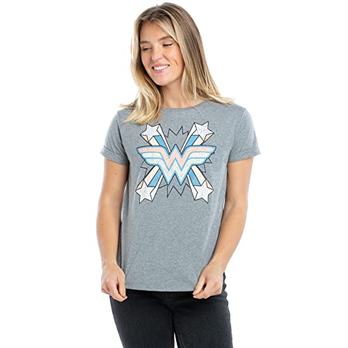 DC Comics Damen Ww Burst T Shirt, Grau (Graphite Heather Grh), 36 EU von DC Comics