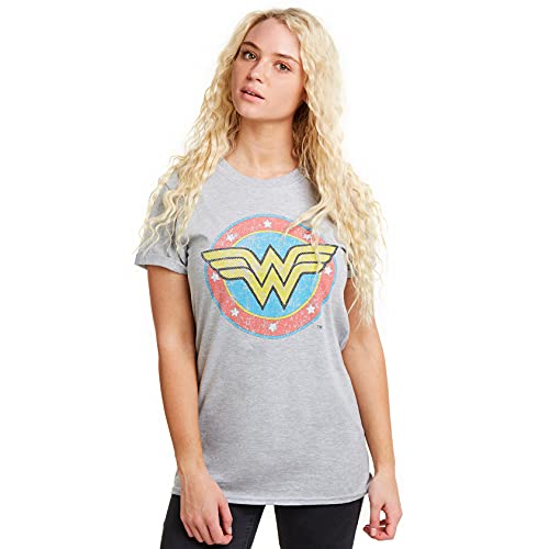 DC Comics Damen Ww Classic T-Shirt, Grau (Grey Heather SPO), 38 (Herstellergröße: MEDIUM) von DC Comics
