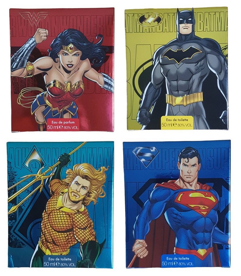 DC Comics Eau de Parfum Super Heroes EDT 50 ml Superman, Batman, Wonder Woman, Aquaman von DC Comics