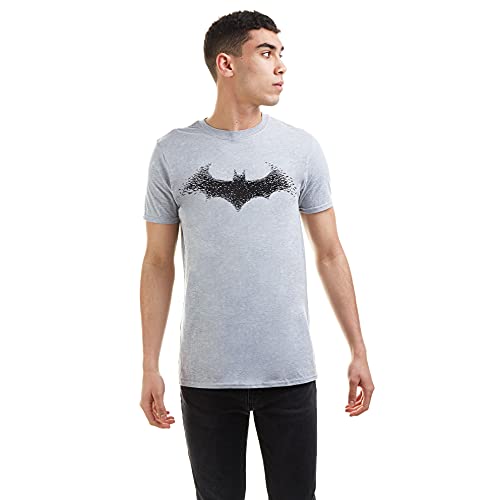 DC Comics Herren Batman - Bat Logo T Shirt, Grau (Grey Heather Hgy), L EU von DC Comics