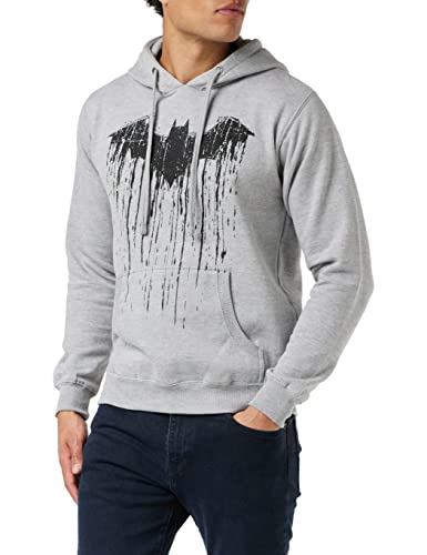 DC Comics Herren Batman Paint Kapuzenpullover, Grau (Grey SPO), XX-Large von DC Comics